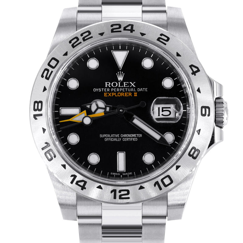 ROLEX EXPLORER II 42 MM | STEEL WATCH | OYSTER BAND | BLACK DIAL