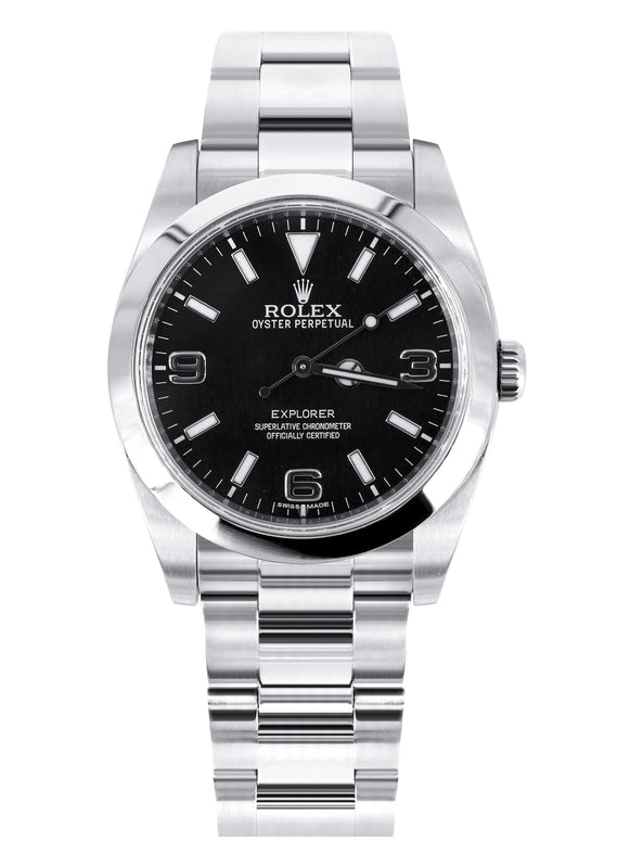 ROLEX EXPLORER 39 MM | STEEL WATCH | OYSTER BAND | BLACK DIAL