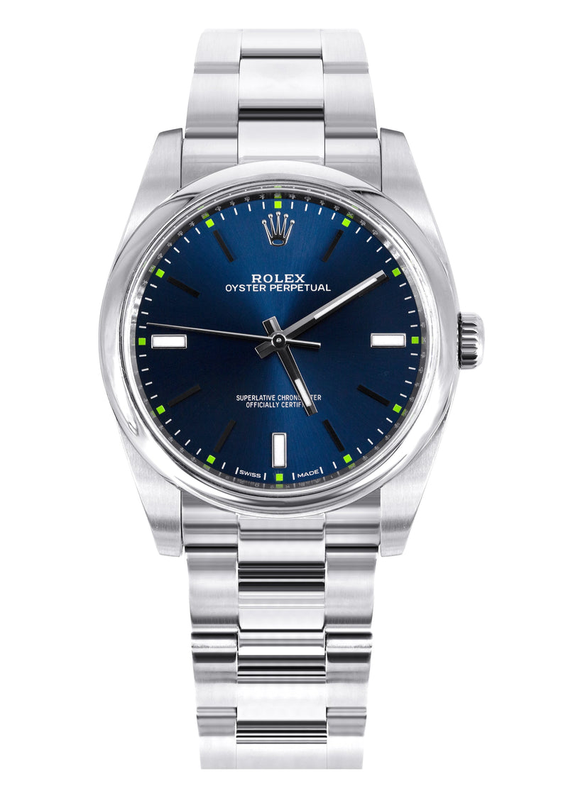 ROLEX OYSTER PERPETUAL 39 | STEEL WATCH | OYSTER BAND | BLUE DIAL