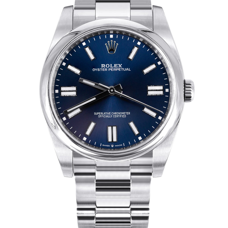 ROLEX OYSTER PERPETUAL 36 | STEEL WATCH | OYSTER BAND | BLUE DIAL