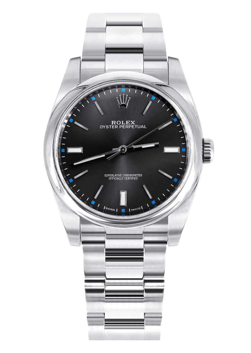 ROLEX OYSTER PERPETUAL 39 | STEEL WATCH | OYSTER BAND | RHODIUM DIAL