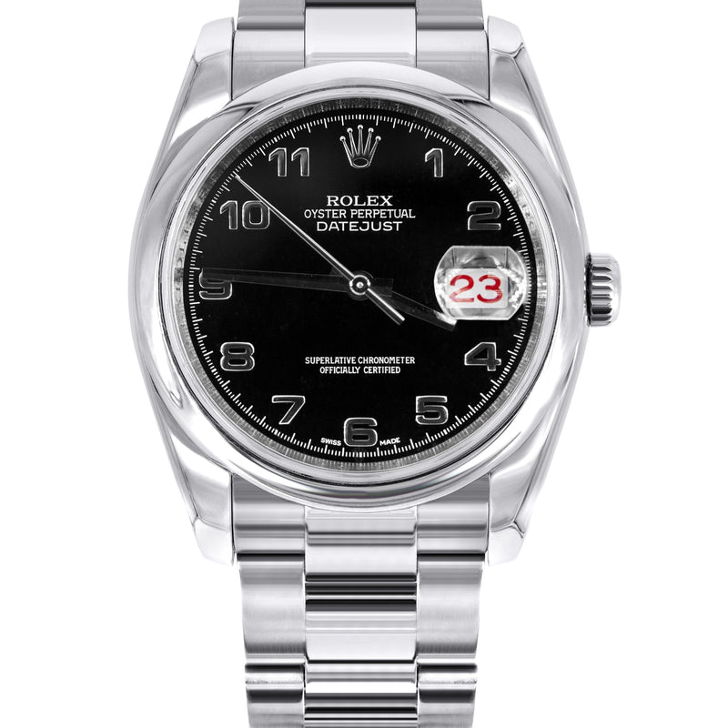 ROLEX DATEJUST 36 MM | OYSTER STEEL WATCH | 116200