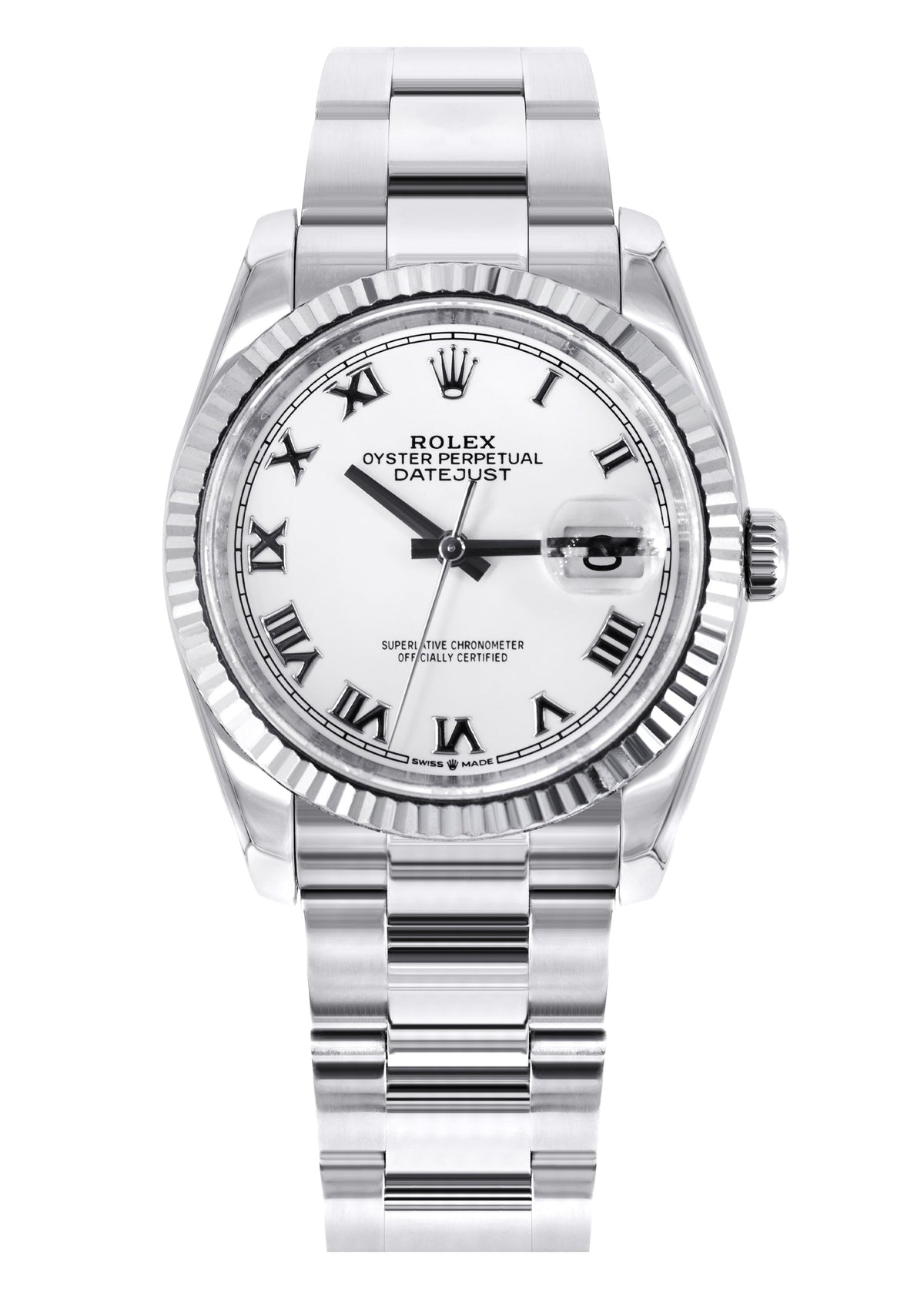 ROLEX DATEJUST 36 MM | OYSTER BAND STEEL WATCH | 116234 | FLUTED