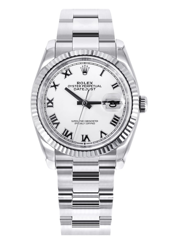 ROLEX DATEJUST 36 MM | OYSTER BAND STEEL WATCH | 116234 | FLUTED