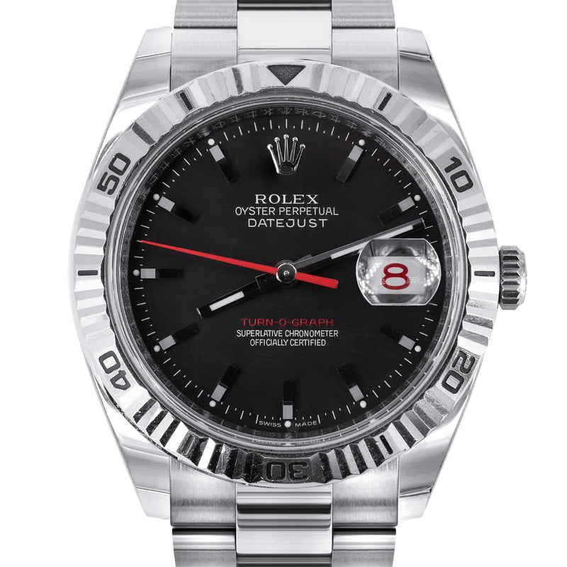 ROLEX DATEJUST TURN-O-GRAPH 36MM | OYSTER  BAND FLUTED BEZEL | 116264