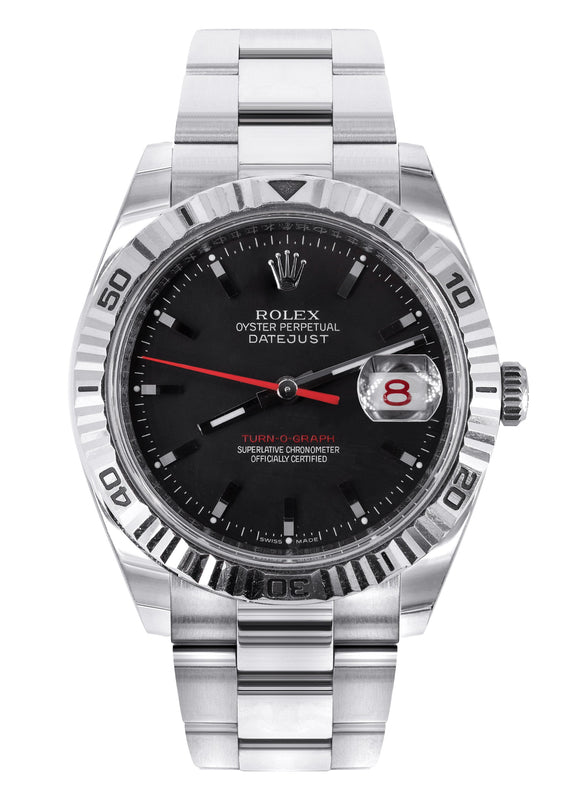ROLEX DATEJUST TURN-O-GRAPH 36MM | OYSTER  BAND FLUTED BEZEL | 116264