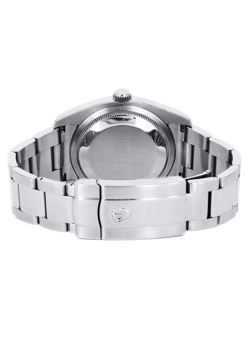 ROLEX DATEJUST 36 MM FACTORY BLACK DIAMOND | OYSTER BAND STEEL WATCH | 116234 | FLUTED