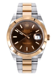 ROLEX DATEJUST 41 MM | EVEROSE OYSTER STEEL WATCH