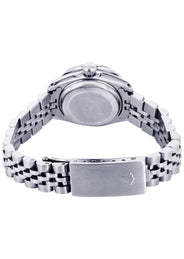 Rolex Datejust 36 MM with 4 Carat Diamond Bezel and Black Diamond Dial