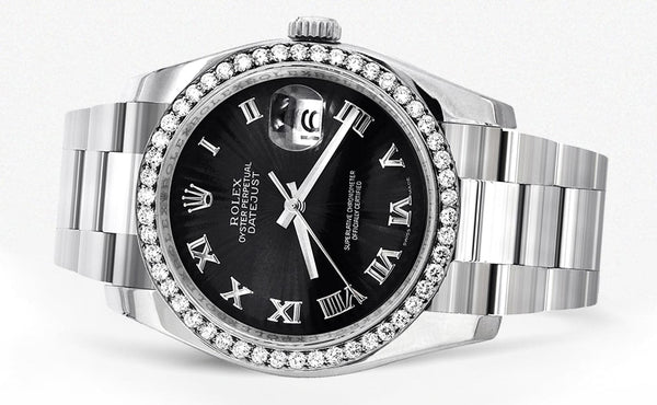 116200 | Rolex Datejust Watch | 36Mm | Roman Numeral Dial | Oyster Band
