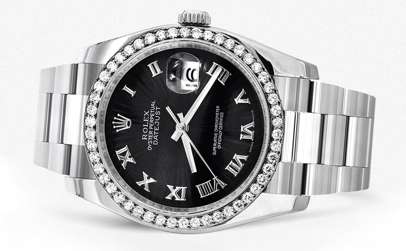 116200 | Rolex Datejust Watch | 36Mm | Roman Numeral Dial | Oyster Band