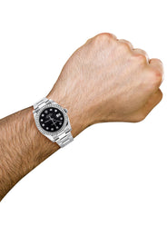 116200 | Rolex Datejust Watch | 36Mm | Black Dial | Oyster Band