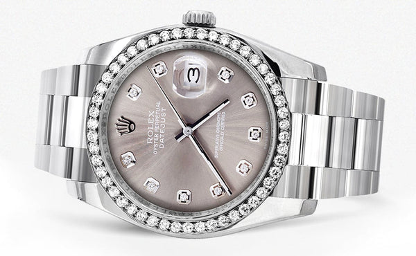 116200 | Rolex Datejust Watch | 36Mm | Gray Dial | Oyster Band