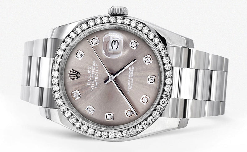 116200 | Rolex Datejust Watch | 36Mm | Gray Dial | Oyster Band