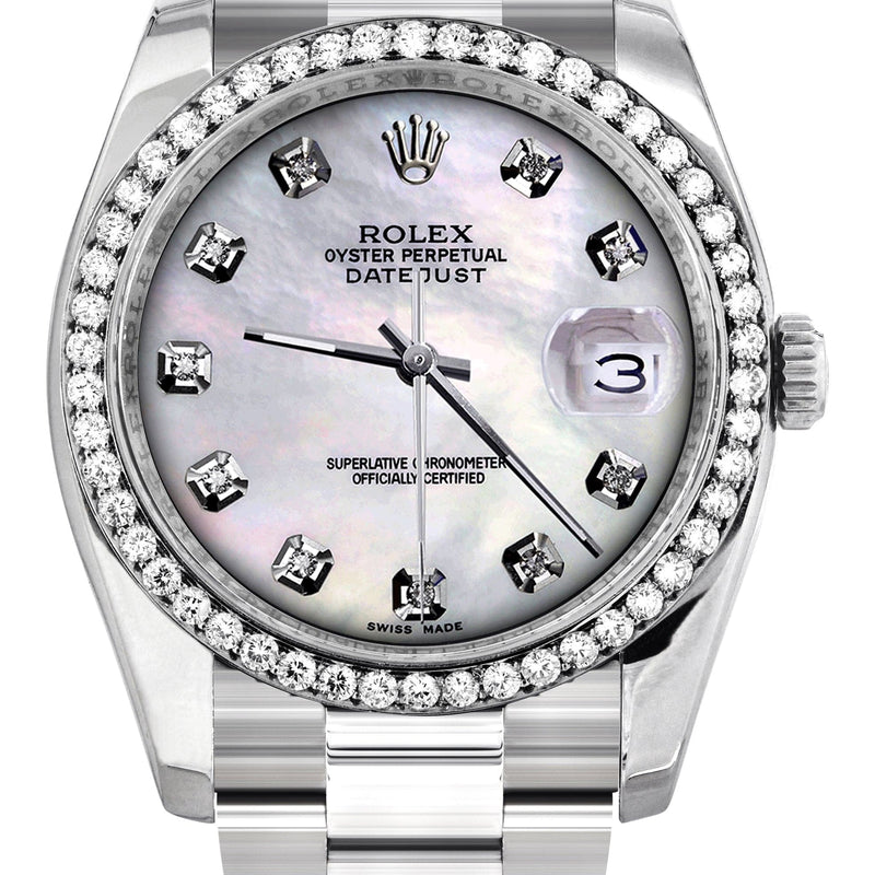 116200 | Rolex Datejust Watch | 36Mm | Mother of Pearl Dial | Oyster Band