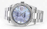116200 | Rolex Datejust Watch | 36Mm | Dark Mother of Pearl Dial | Oyster Band