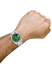 116200 | Rolex Datejust Watch | 36Mm | Green Mother of Pearl Dial | Oyster Band