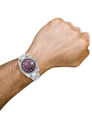 116200 | Rolex Datejust Watch | 36Mm | Purple Dial | Oyster Band