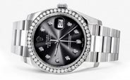 116200 | Rolex Datejust Watch | 36Mm | Chrome Dial | Oyster Band