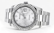 116200 | Rolex Datejust Watch | 36Mm | Texture Pattern Dial | Oyster Band
