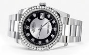 116200 | Rolex Datejust Watch | 36Mm | Tuxedo Dial | Oyster Band