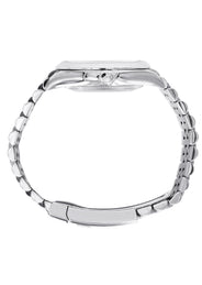 ROLEX DATEJUST 36 MM | JUBILEE BAND STEEL WATCH | 126234 | 18K FLUTED BEZEL | FACTORY DIAMOND BLUE