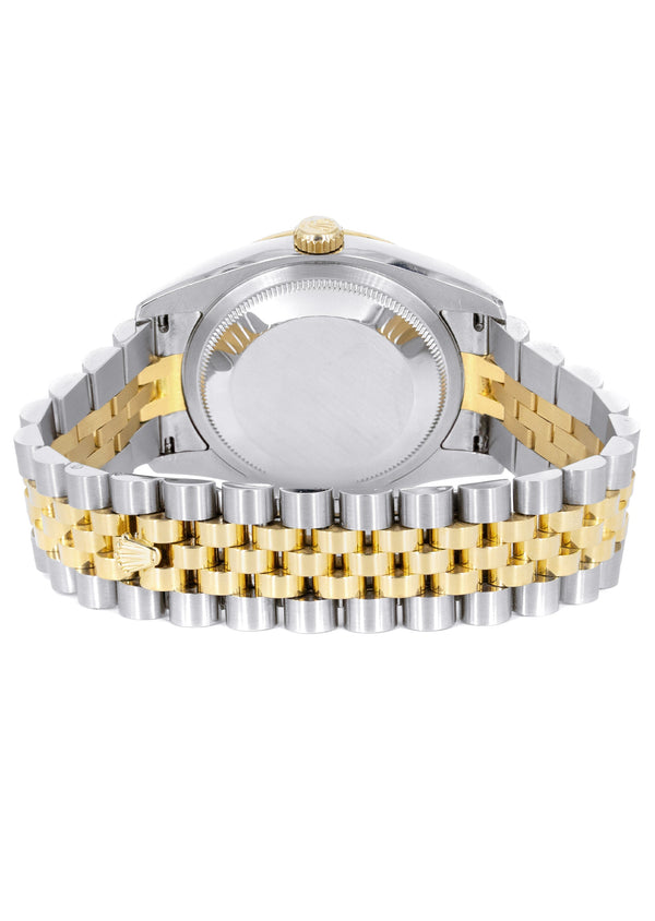 ROLEX DATEJUST 36 MM | JUBILEE BAND | 18K & STEEL WATCH | 116233 | FLUTED | FACTORY DIAMOND JUBILEE DIAL