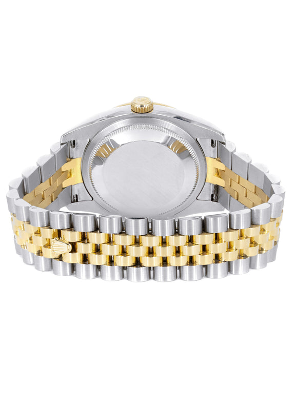 ROLEX DATEJUST 36 MM | JUBILEE BAND | 18K & STEEL WATCH | 116233 | FLUTED | FACTORY DIAMOND JUBILEE DIAL