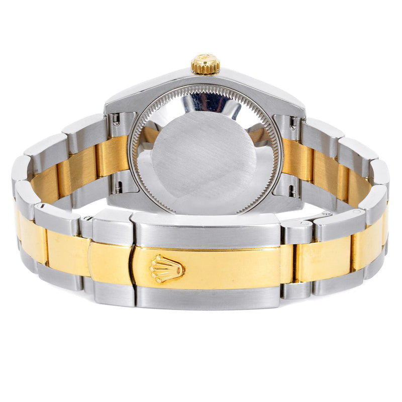ROLEX DATEJUST 31 MM | OYSTER BAND 18K GOLD & STEEL WATCH | 178243| 18KYELLOW GOLD SMOOTH | WHITE ROMAN