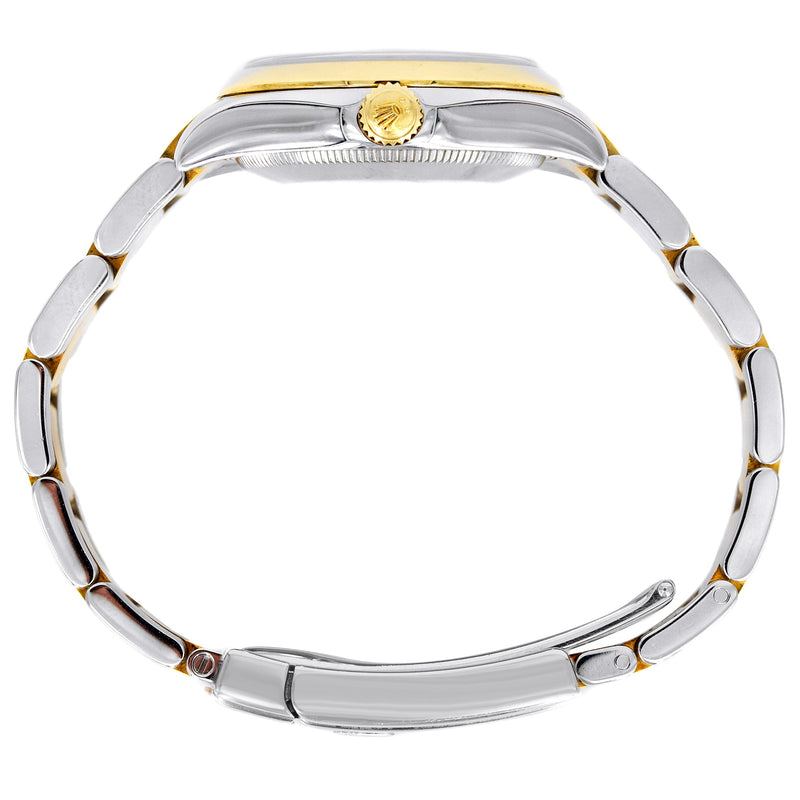 ROLEX DATEJUST 31 MM | OYSTER BAND 18K GOLD & STEEL WATCH | 178243| 18KYELLOW GOLD SMOOTH | WHITE ROMAN