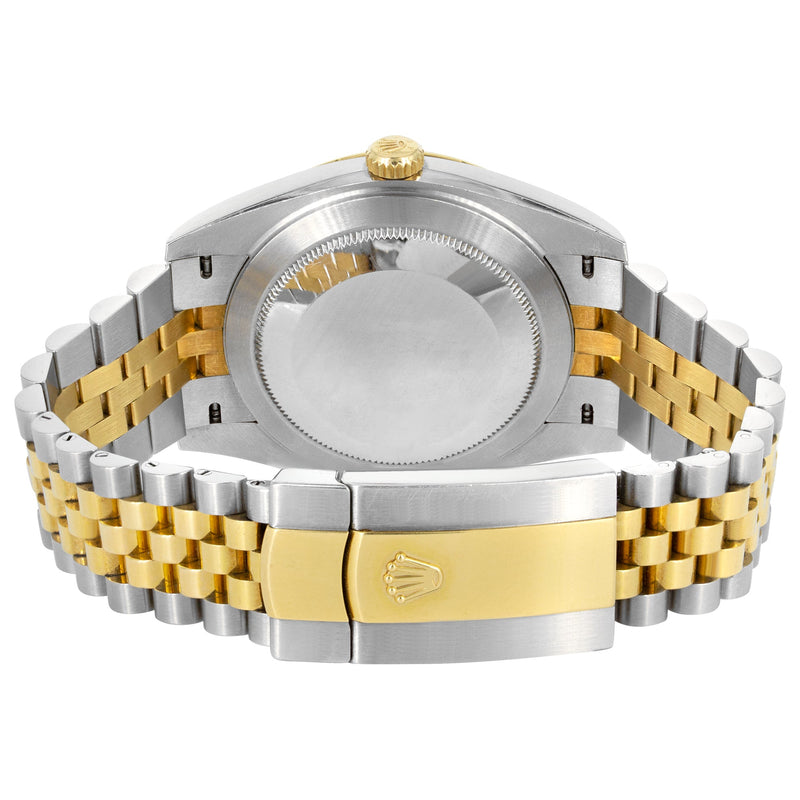ROLEX DATEJUST 41 MM | 18K YELLOW GOLD & STEEL WATCH | JUBILEE BAND | SLATE WIMBLEDON DIAL