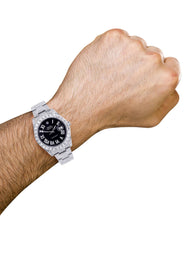 Diamond Rolex Datejust 41 | Custom Diamond Dial | Stainless Steel | 19.5 Carats