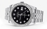 116200 | Hidden Clasp | Rolex Datejust  Watch | 36Mm | Black Dial | Jubilee Band