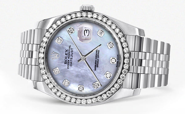 116200 | Hidden Clasp | 36Mm | Rolex Datejust Watch | Mother of Pearl Dial | Jubilee Band