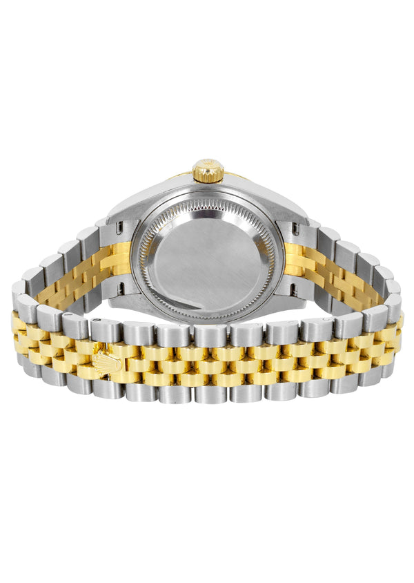 ROLEX DATEJUST 28 MM | JUBILEE BAND 18K GOLD & STEEL WATCH | 279173 | 18KYELLOW GOLD SMOOTH | DIAMOND LAVENDER DIAL