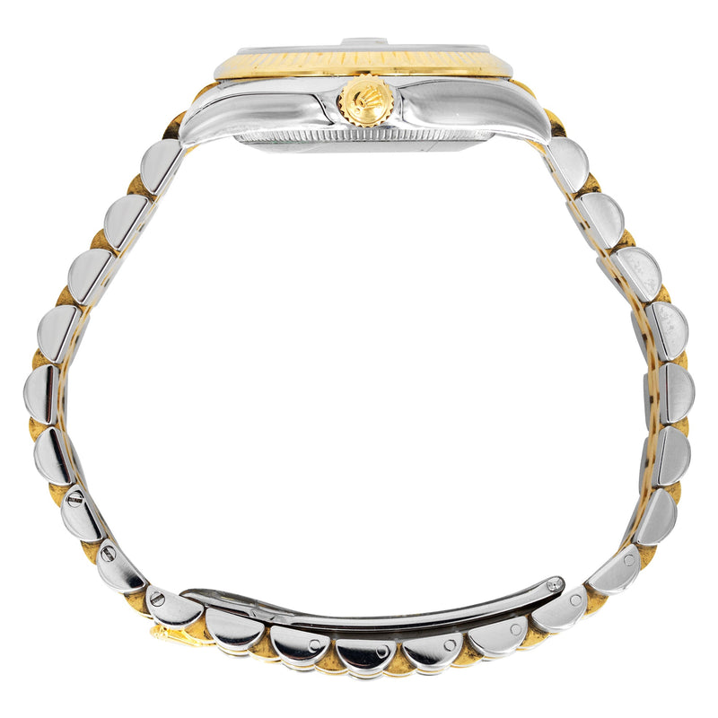ROLEX DATEJUST 31 MM | JUBILEE BAND 18K GOLD & STEEL WATCH | 178273 | 18KYELLOW GOLD SMOOTH | GREY ROMAN