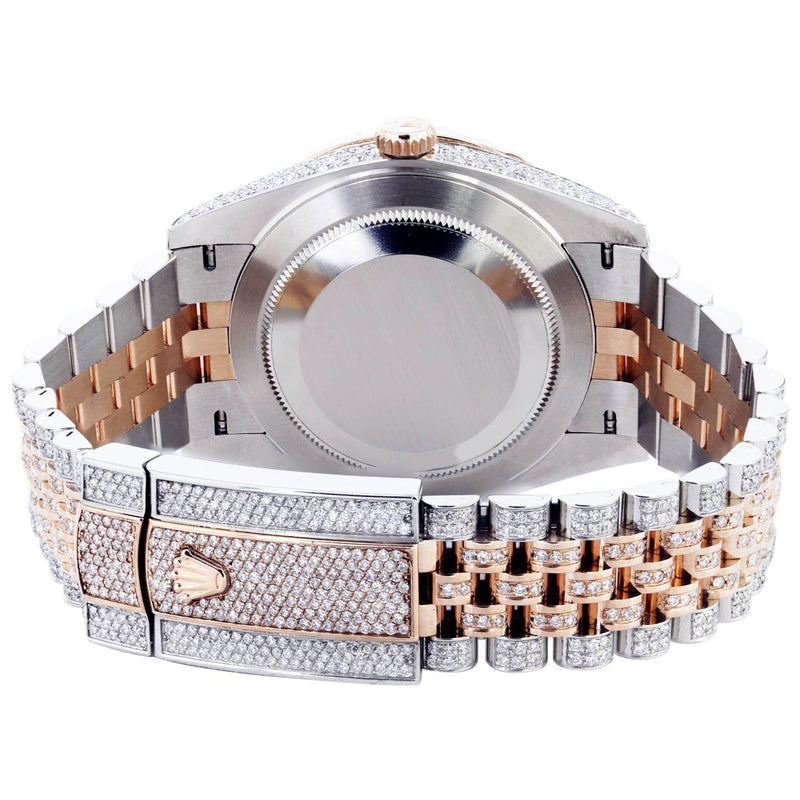 Diamond Rolex Datejust 41 Two Tone Rose Gold And Steel | 25 Carats