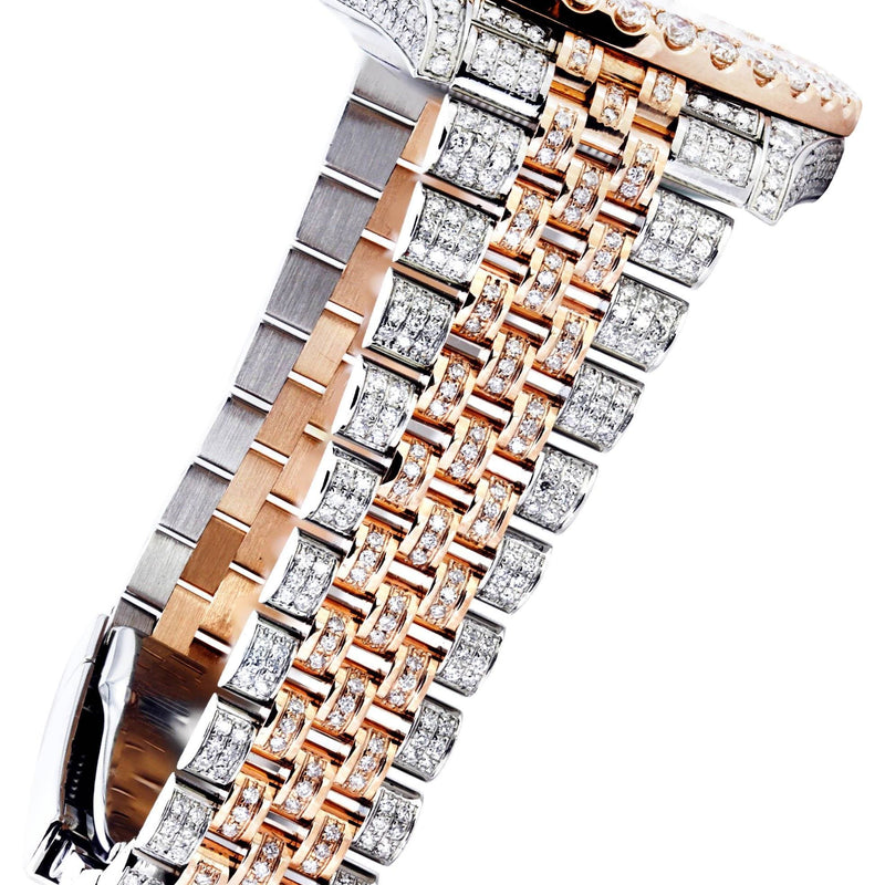 Diamond Rolex Datejust 41 Two Tone Rose Gold And Steel | 25 Carats