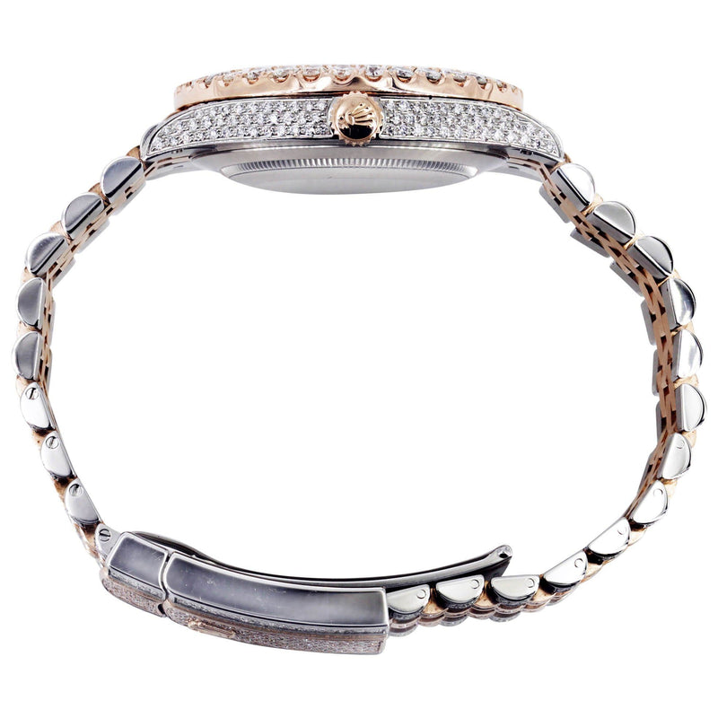 Diamond Rolex Datejust 41 Two Tone Rose Gold And Steel | 25 Carats