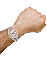 Diamond Rolex Datejust 41 Two Tone Rose Gold And Steel | 25 Carats