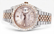 Diamond Rolex Datejust 41 Two Tone Rose Gold And Steel | 25 Carats
