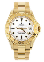 ROLEX YACHT MASTER 40 MM | 18K YELLOW GOLD | WHITE DIAL | OYSTER BAND