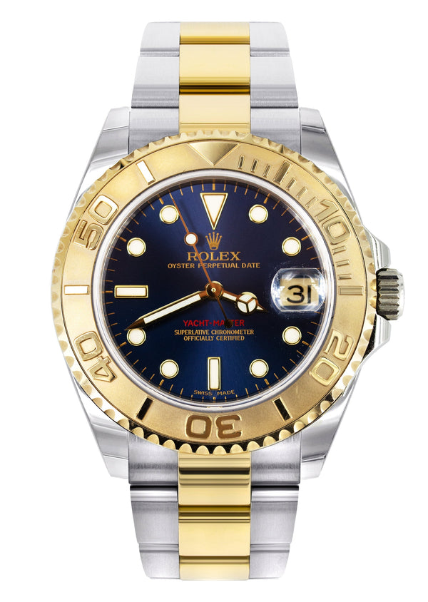 ROLEX YACHT MASTER 40 MM | TWO TONE 18K YELLOW GOLD AND STAINLESS STEEL | BLUE DIAL