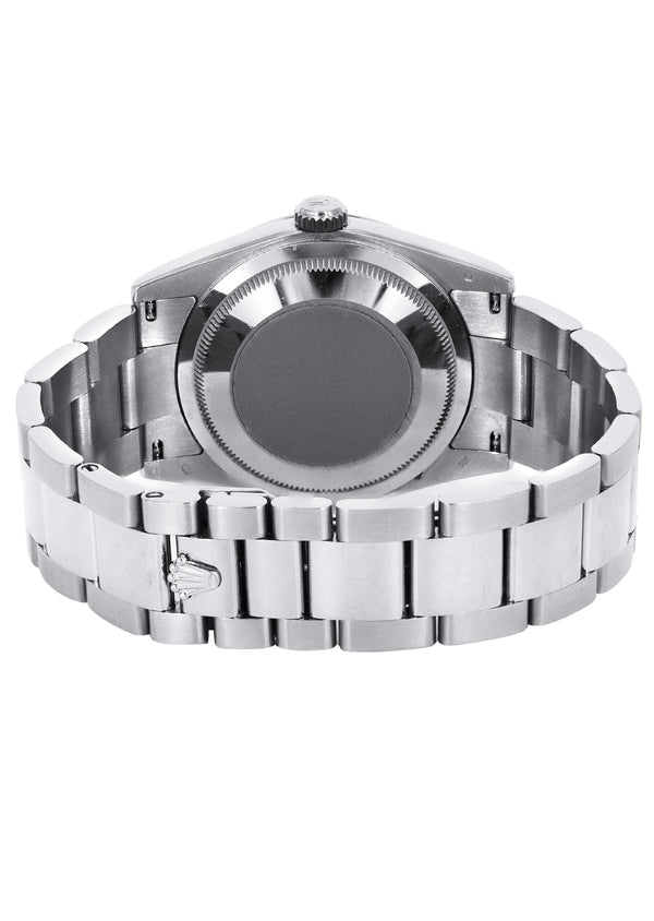 Rolex Day Date | 18k White Gold 118209| 36mm Silver Diamond Dial | Dome Bezel
