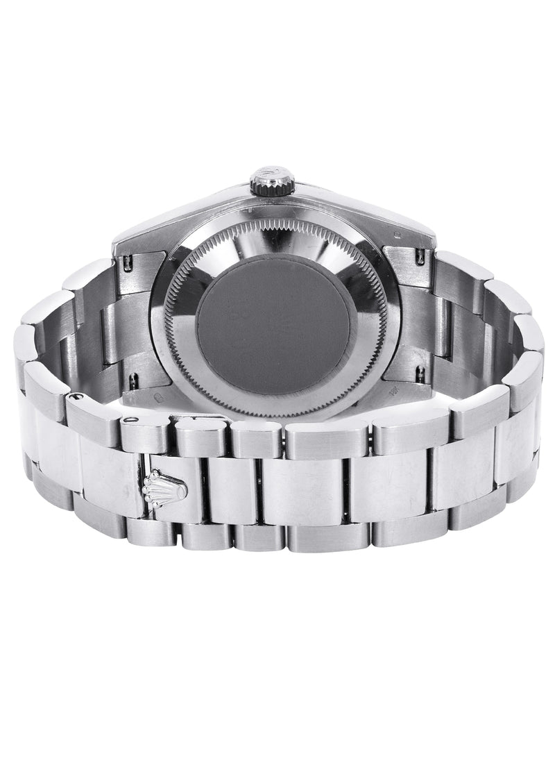 Rolex Day Date | 18k White Gold 118209| 36mm Silver Diamond Dial | Dome Bezel