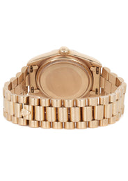 Rolex Day-Date 40 Presidential | 18k Rose Gold 228235 | Chocolate Baguette Diamond Dial | Fluted Bezel