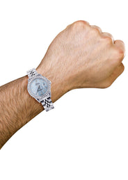Diamond Rolex Datejust 36 MM | 2.75 Carat | Custom Diamond Dial | Jubiliee Band