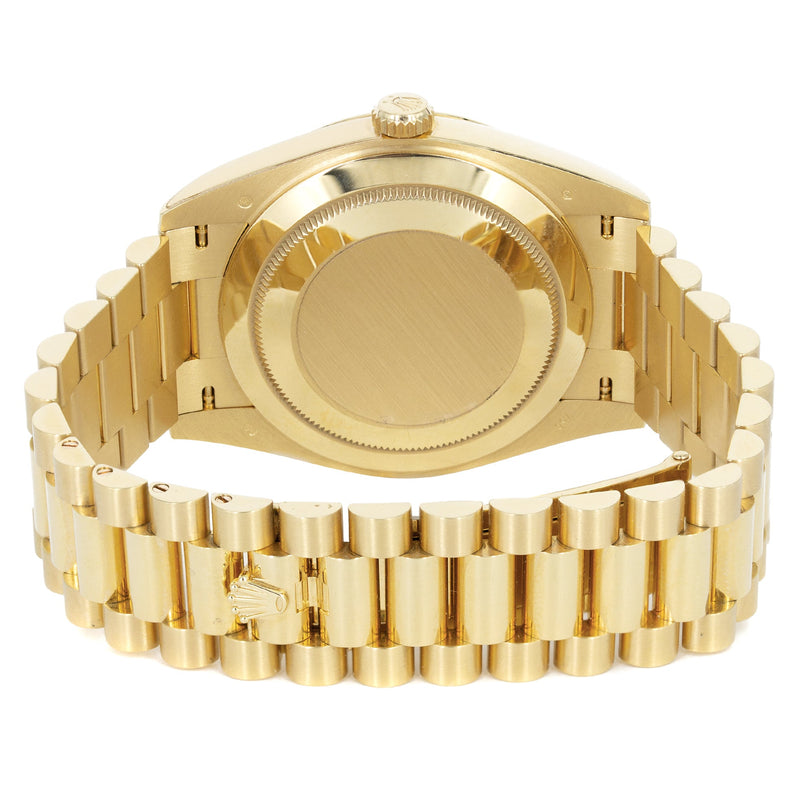 Rolex Day-Date 40 Presidential | 18k Yellow Gold 228238| Champagne Roman Dial | Fluted Bezel