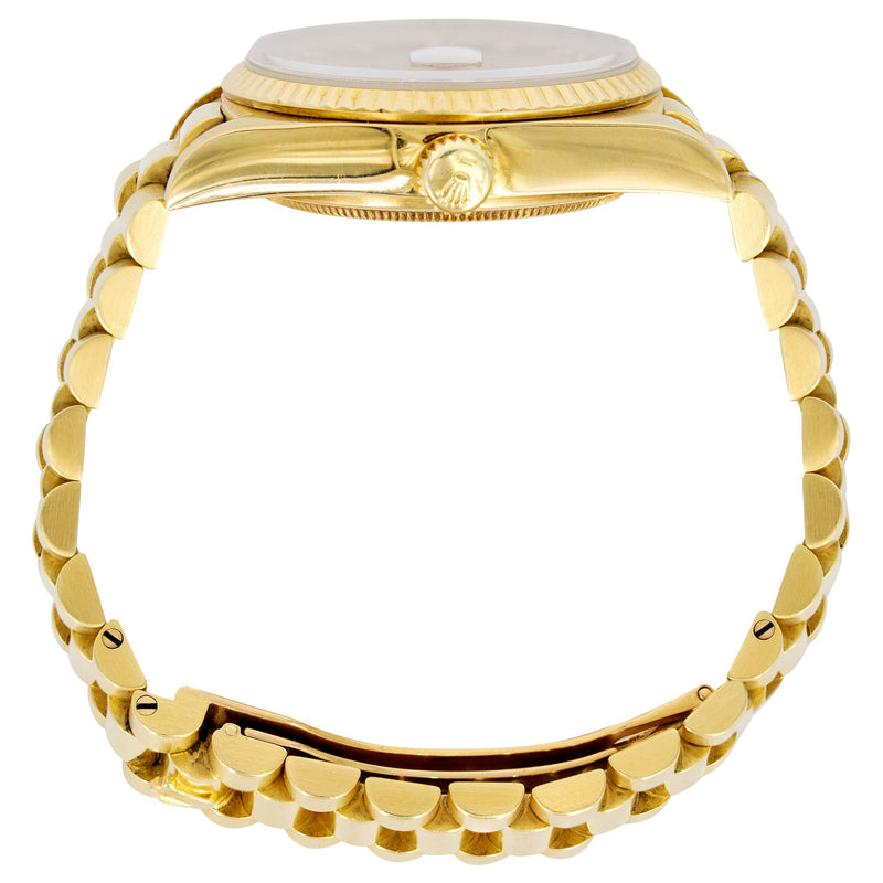 Rolex Day-Date 40 Presidential | 18k Yellow Gold 228238 | Black Diamond Baguette Dial | Fluted Bezel