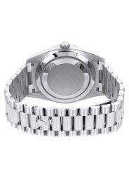 Rolex Day-Date 40 Presidential | 18k White Gold 228239 | Green Olive Roman Dial | Fluted Bezel